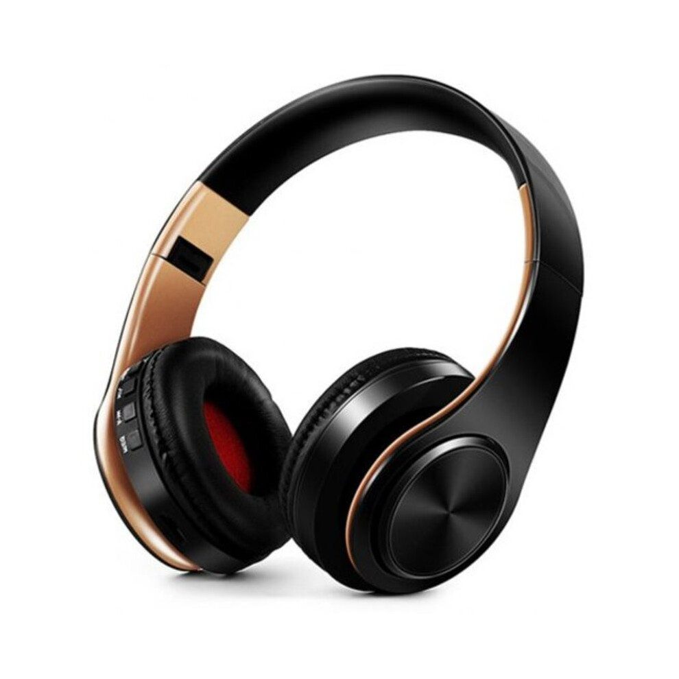 Wireless Headphones Bluetooth Headset Earbuds With Microphone For Mobile Music- Gold 616908301905