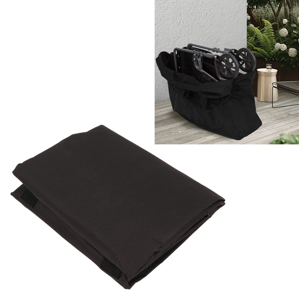 Black Waterproof Rollator Travel Bag For Folding Walkers & Wheelchairs