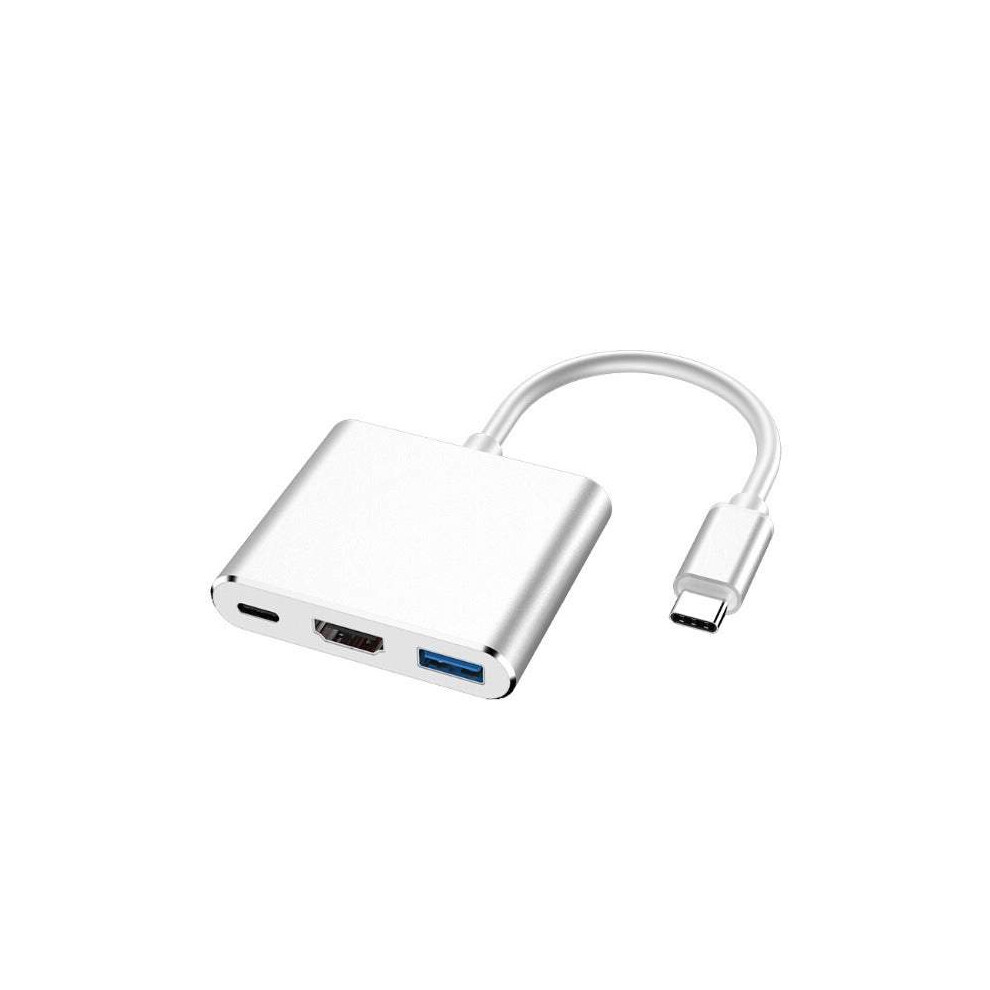 Usb Type-C To Hdmi 3-In-1 Converter Adapter Usb 3.1 Type C 4K Multiport For Macbook 616908257127