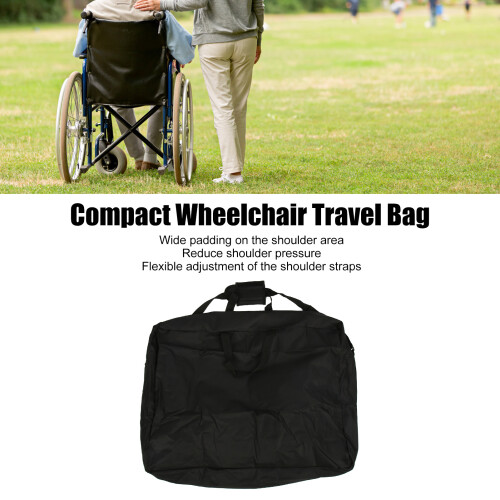 Portable Rollator Bag Black | Protective Waterproof Storage for Walkers 2
