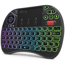 Hod Health And Home Rii X8 Plus 2.4Ghz Wireless Air Mouse Keyboard Black Keyboards & Keypads