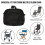 Portable Rollator Bag Black | Protective Waterproof Storage for Walkers 4