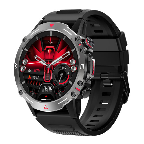 Smartwatch / Sportuhr mit Bluetooth-Anrufen Black