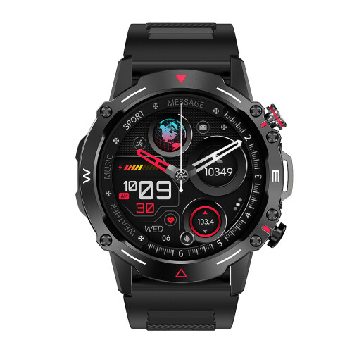 Smartwatch / Sportuhr mit Bluetooth-Anrufen Black 1