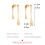 Boucles d'oreilles pendantes simples et irrégulières,-Argent 4