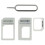 Sim Cards Accessories Noosy 4 In 1 Card Adapter Set White 1