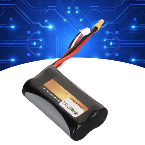 7,4V 2000mAh Leichte Lithium-Polymer-Lipo-Batterie für RC-Bagger 2