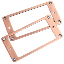 2 2 mm Zinklegierung Humbucker-Pickup-Rahmen-Set für E-Gitarre Purpurbronze