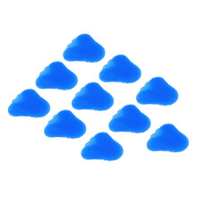 10 Pcs Blue Rubber Anti Splash Urinal Screen Mats for Men Bathroom