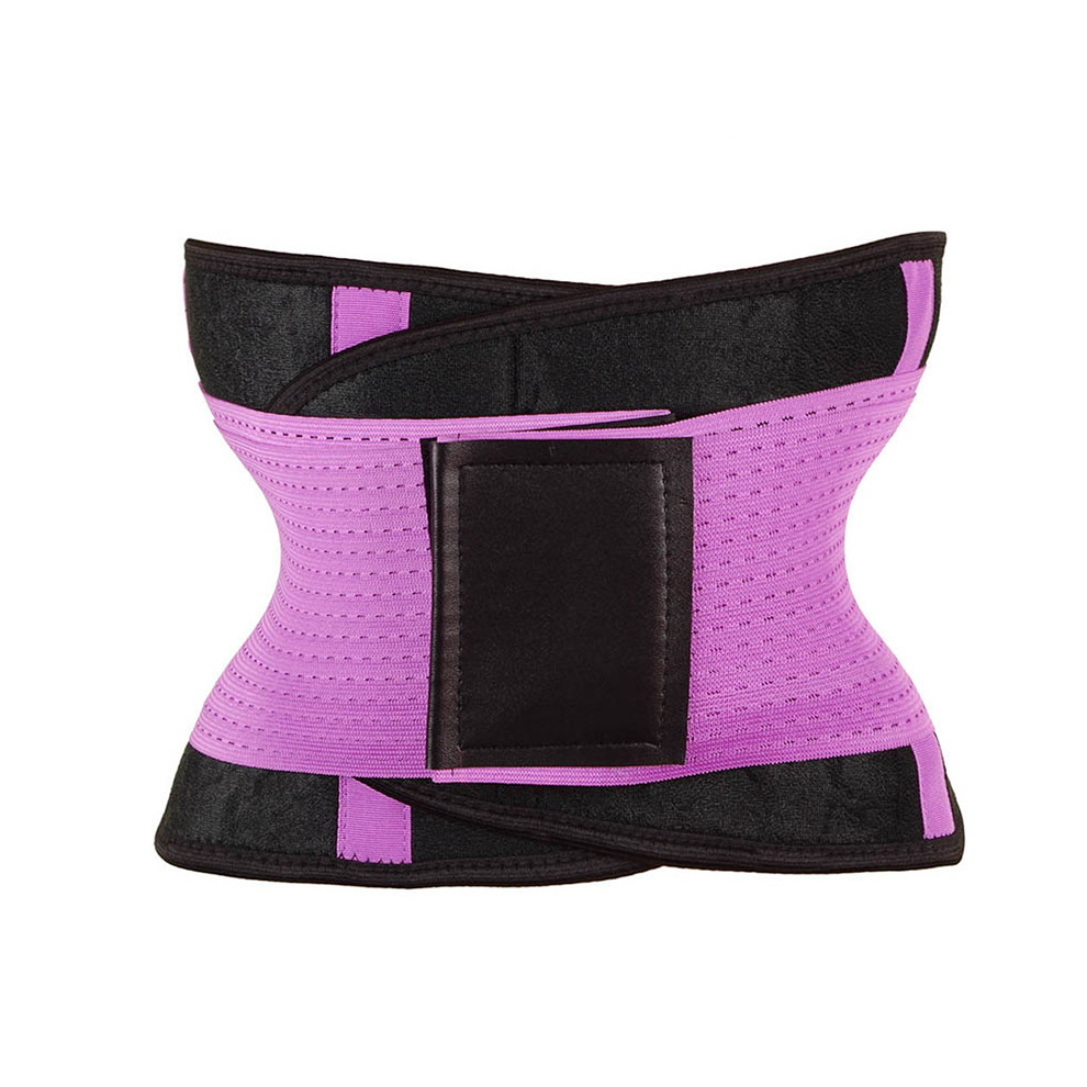 Photos - Other Trainers  Waist Trimmer Belt Body Shaper Abdominal Trainer Weight Loss Tummy Toner Shapewear(Purple, XXL-1)