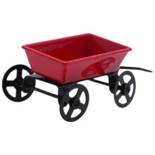 10St Mini Trail Car Van Metaal in Rood Voor Poppenhuis Accessoires