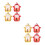 8St Delicate Gouden Bel Creatieve DIY Accessoires 7