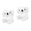2St Witte Slap Armbanden Koala Party Supplies Set 6