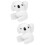 2St Witte Slap Armbanden Koala Party Supplies Set 9
