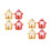 8St Delicate Gouden Bel Creatieve DIY Accessoires 6