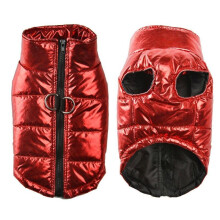 (Red, M) Shimmery Waterproof Dog Vest Pet Clothing