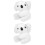 2St Witte Slap Armbanden Koala Party Supplies Set 7
