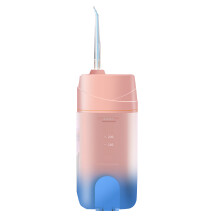 Vibratore orale elettrico con filo d'acqua 3 modalità, capacità 200 ml, rosa, impermeabile e senza filo