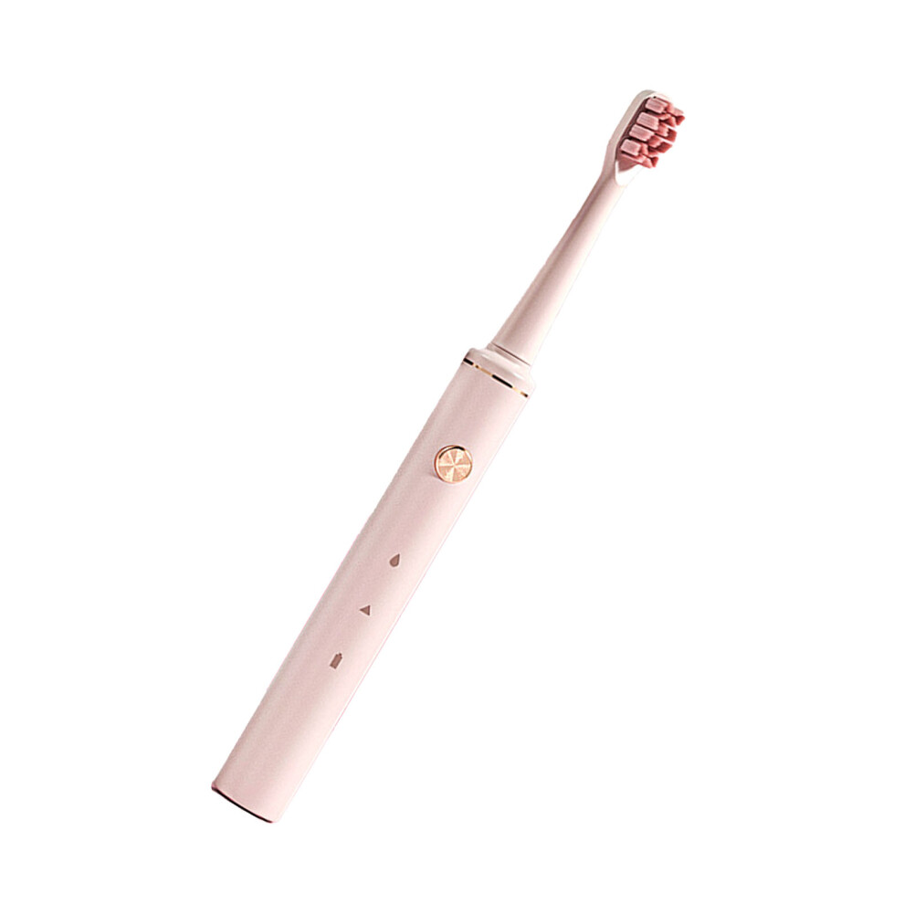Electric USB Rechargeable Pink Soft Bristle Power Toothbrush with 2 Gears