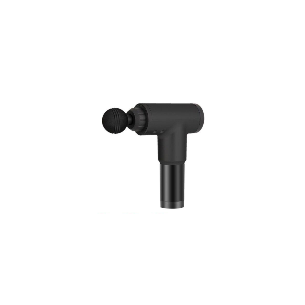Hod Health Black/Silver () Electric Massage Gun 4 Heads 2500Mah Vibration Muscle Therapy 3600R/Min