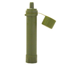 (Army Green) Outdoor Water Filter Straw Filtration System Purifier For Emergency Preparedness Camping Traveling Backpacking