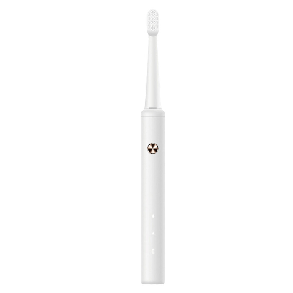 White Electric Power Toothbrush Usb Charging Soft Bristle Adult Tooth Cleaning