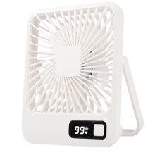 USB-Tischventilator 5 Geschwindigkeitsstufen, super leise, Weiß, 230g