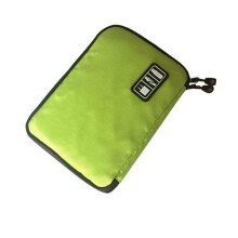 (Green) Travel Adapters Data Cable Digital Storage Bag Electronics Accessories Case Usb Drive Shuttle-An All In One Organizer