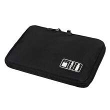(Black) Travel Adapters Data Cable Digital Storage Bag Electronics Accessories Case Usb Drive Shuttle-An All In One Organizer