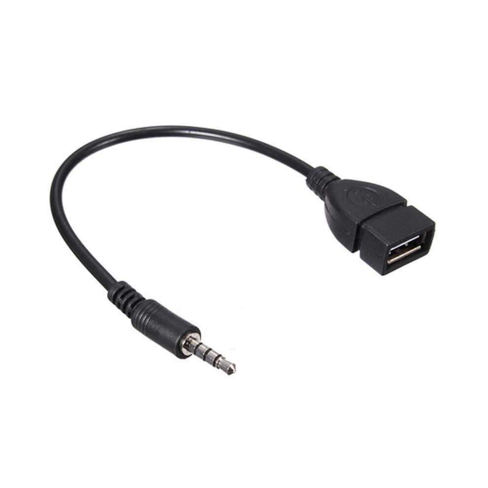 3.5Mm Male Audio Aux Jack To Usb 2.0 Type Female Converter Adapter Cable Cables & Adapters 631978241258