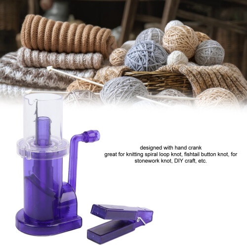 Light Portable Embellish Knit Machine for DIY Crafts, Plastic Spool Knitter 2