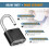 Weatherproof High Security Padlock, Anti-Rust Zinc Alloy 4 Digit Code Resettable Combination Lock, Heavy Duty for Multiple Applications Including 3