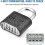 Weatherproof High Security Padlock, Anti-Rust Zinc Alloy 4 Digit Code Resettable Combination Lock, Heavy Duty for Multiple Applications Including 4