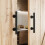 Double-Sided Design Barn Door Handle Set, Heavy Duty Solid Steel Sliding Barn Door Handles, Flush Pull for Interior Exterior Doors, Rustic Matte 5