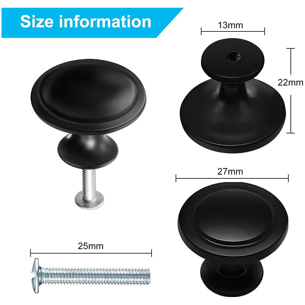 Elegant Cabinet Hardware, Solid Zinc Alloy Mushroom Style Knobs, Enhances Furniture Appearance For Kitchen Cupboard Closets (20 Pieces) 9169997063564