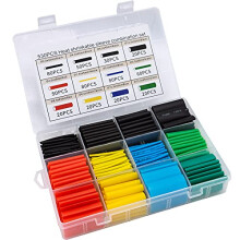 Gaine thermorétractable haute résistance pour câbles, kit de gaine thermorétractable isolante électrique, gaine thermorétractable flexible en