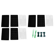 Nursery Trays with Adjustable Vents, Transparent Design Seed Starter Trays for High Quality Plastic Thick Durable Seedling Trays, Widely Application i