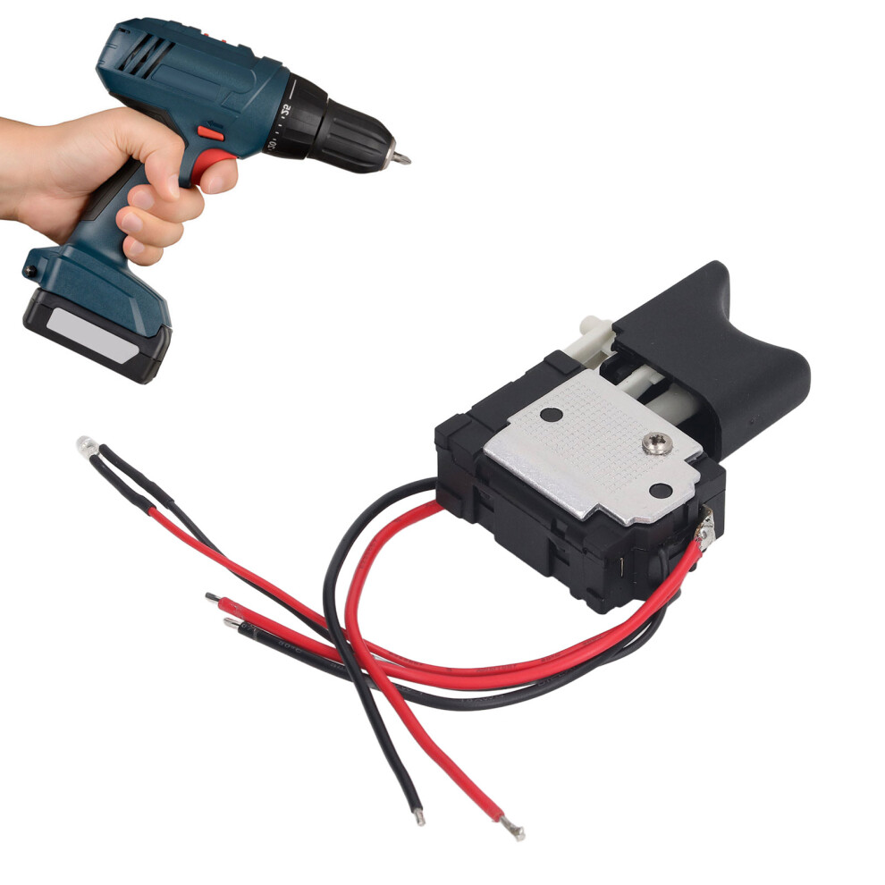 Electric Drill Switch With Lamp & Variable Speed Fit 7.2V-24V Cordless Wrench 4661369354744