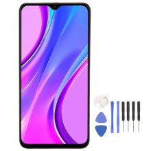 Pantalla de repuesto para Xiaomi9A9C9CNFC M2006C3LG, conjunto de digitalizador LCD HD de 6,53 pulgadas con marco intermedio y funcionalidad táctil