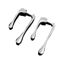 Boucles d'oreilles pendantes simples et irrégulières,-Argent