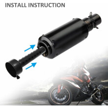 Silencieux d'échappement arrière pour moto, insert pour la réduction du bruit, en acier inoxydable haute résistance, chicane amovible universelle