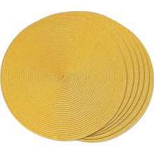 15 Inch Diameter Vibrant Colors for Home Wedding Party Decor, Non-Slip Heat Resistant Woven Placemats with Washable Kitchen Table Placemats for
