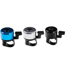 Mini campainha de bicicleta compatível com a maioria das bicicletas, feita de alumínio durável com rotação de 360, som alto e nítido.