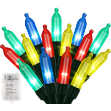 Glowing Enchantment, Smart Timer, Waterproof, Battery Operated String Lights, Decoration For Indoor Outdoor, 8 Light Modes