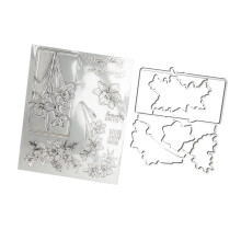 Transparente klare Druck-TPR dekorative Stempel für Scrapbooking T1989‑TC