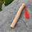 (brown) Wooden Axe Handle Spare Axe Handle Red Rope Luck Axe Handle 1