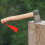 (brown) Wooden Axe Handle Spare Axe Handle Red Rope Luck Axe Handle 2