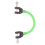 Green Ski Tip Connector for Kids - Durable Speed Control Training Aid 16