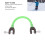 Green Ski Tip Connector for Kids - Durable Speed Control Training Aid 3