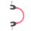 Compact Pink Ski Tip Connector - Durable Training Aid for Kids 14